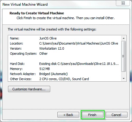 Virtualizar JunOS con VmWare