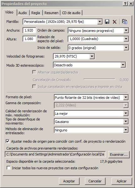Renderizar Máxima Calidad Sony Vegas Pro
