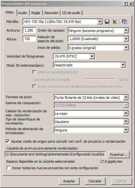 Renderizar Máxima Calidad Sony Vegas Pro