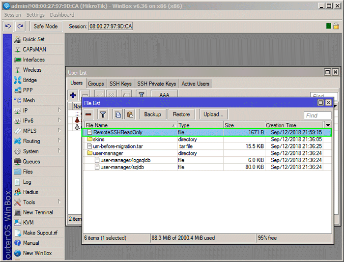 SSH Keygen Mikrotik