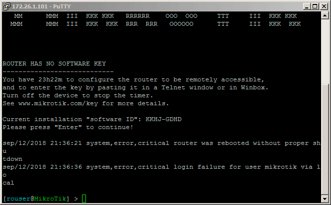 SSH Keygen Mikrotik