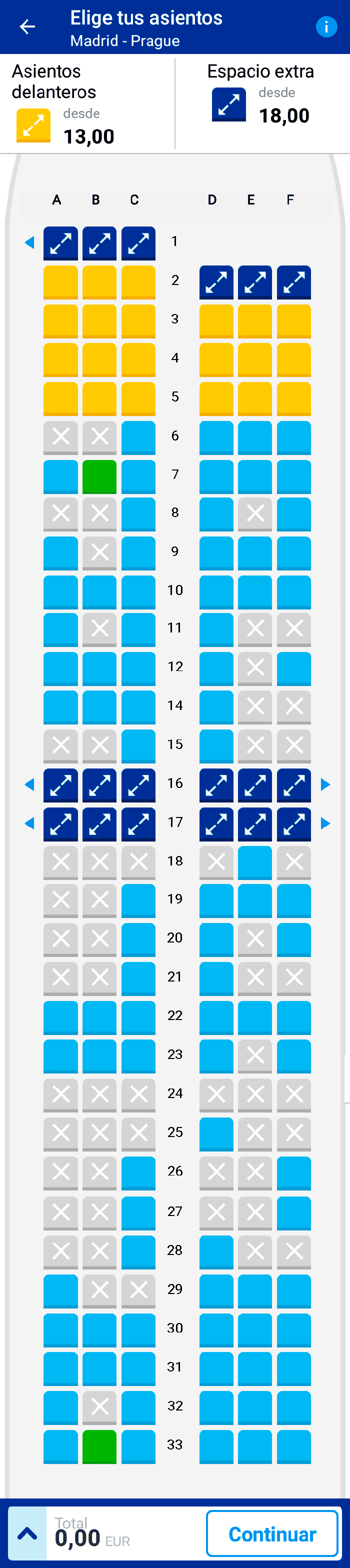 Ryanair asientos aleatorios