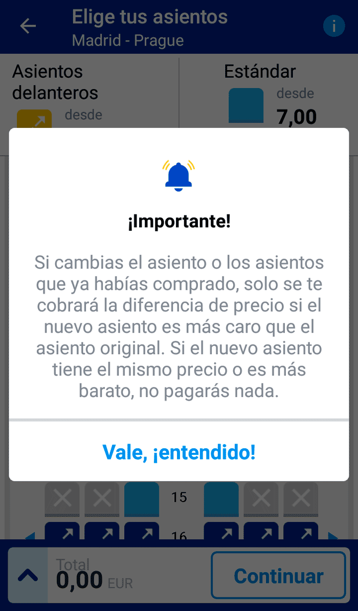 Ryanair asientos aleatorios