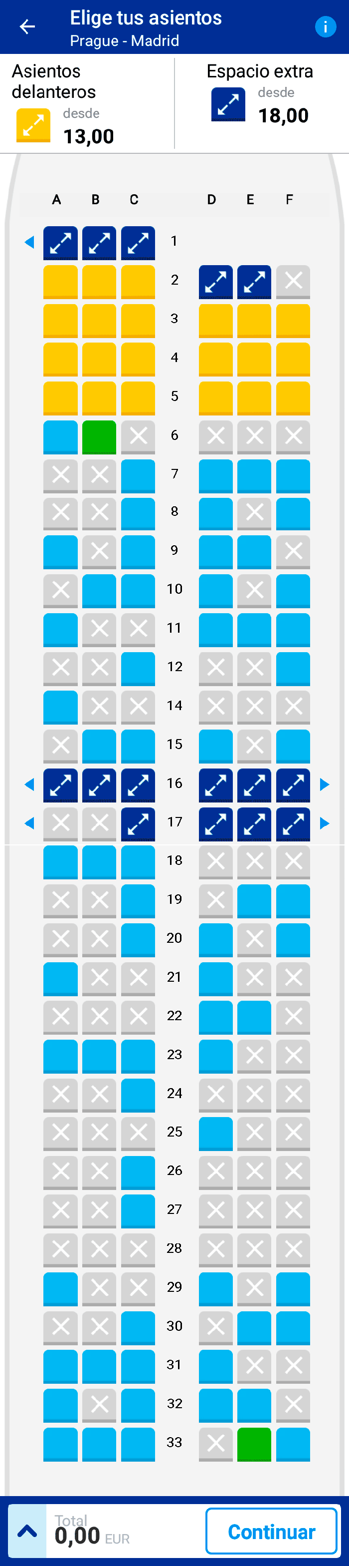 Ryanair asientos aleatorios