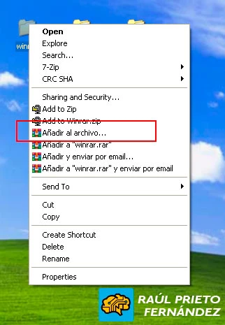 Comprimir Ficheros Contraseña