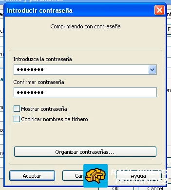 Comprimir Ficheros Contraseña