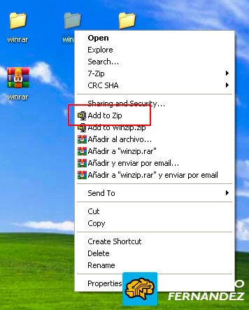 Comprimir Ficheros Contraseña