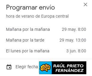 Programar Emails con Gmail