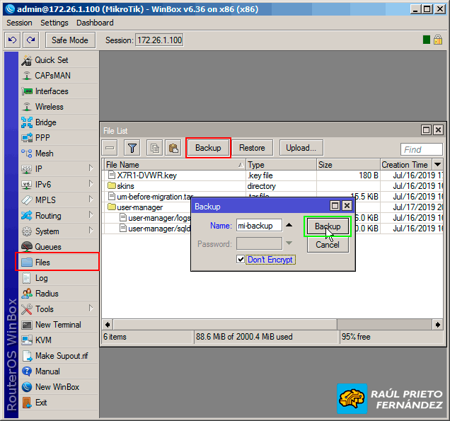 Backup Mikrotik