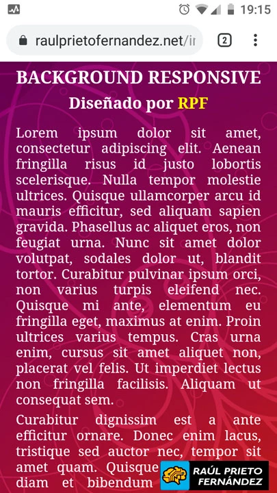 Background Responsive