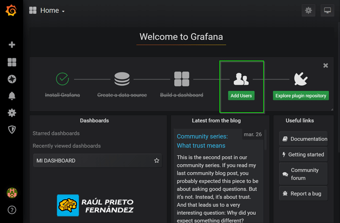 Grafana, InfluxDB, Telegraf