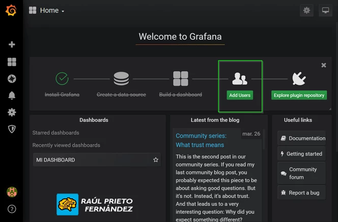 Grafana, InfluxDB, Telegraf