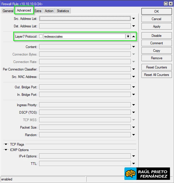 Bloquear Páginas Webs Mikrotik