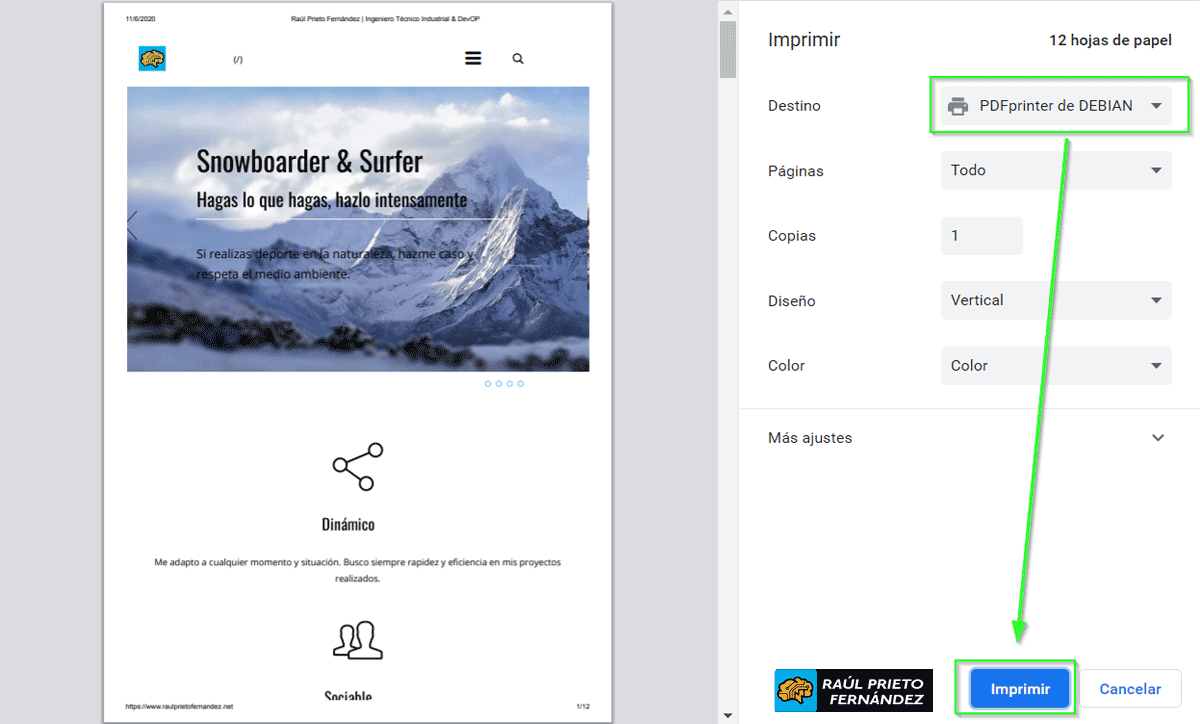 Samba PDF Printer