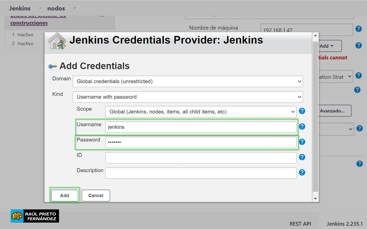 Slave Jenkins GNU/Linux