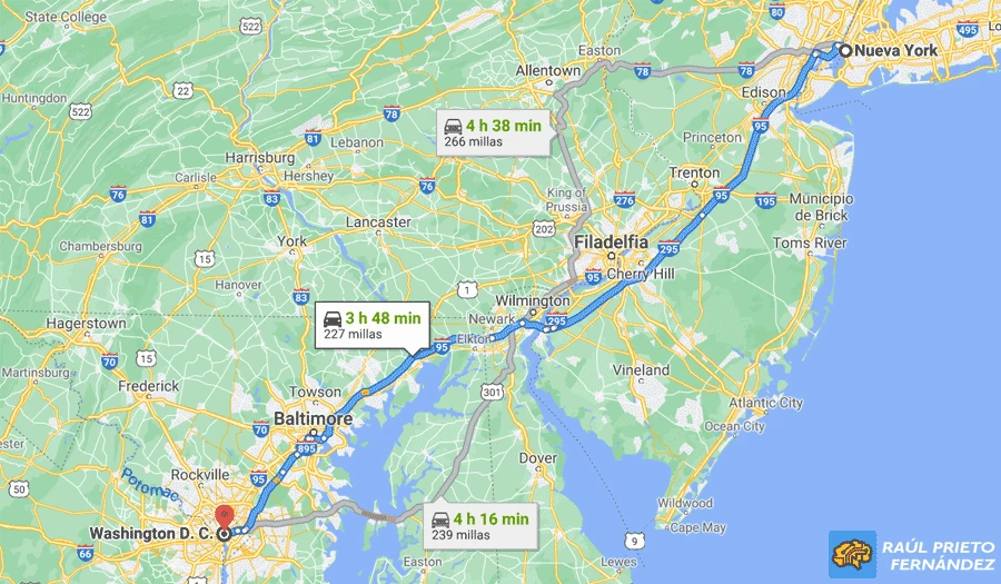 Cómo ir de New York a Washington