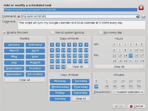 Programar tareas en GNU/Linux con Crontab