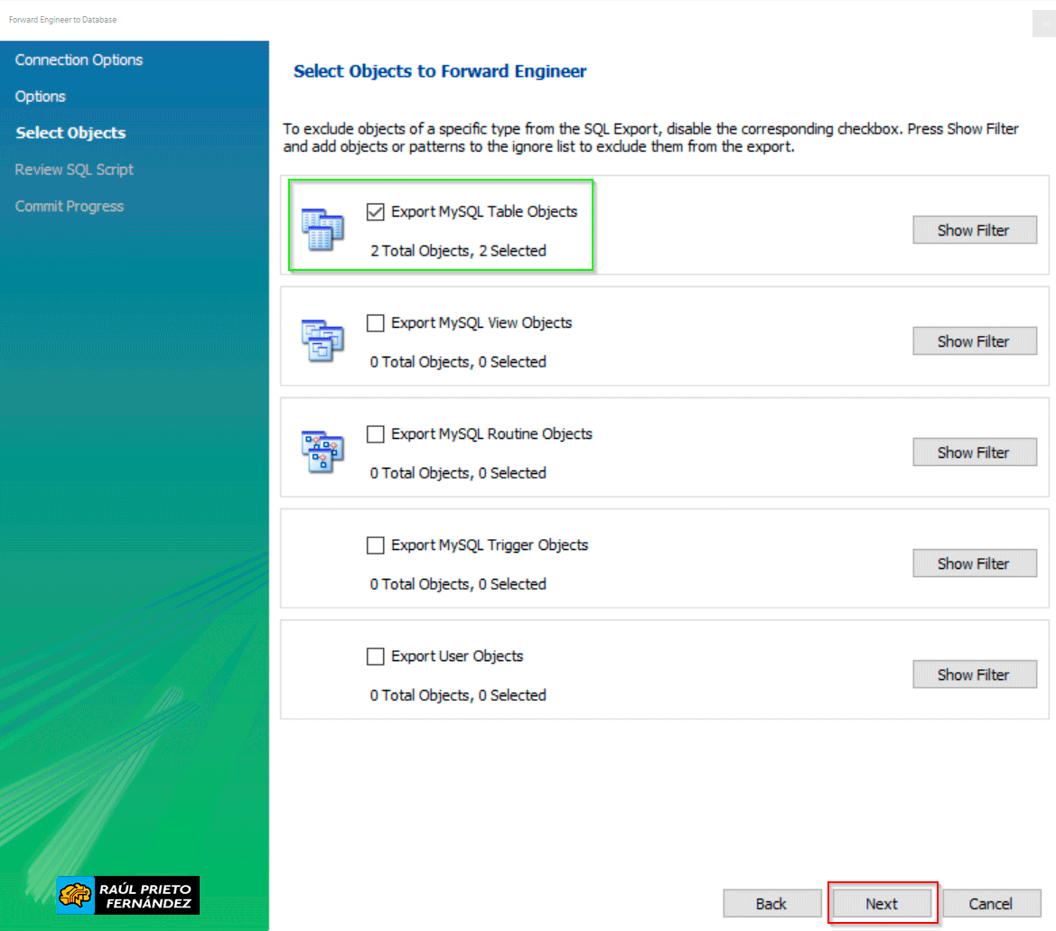EERR Modelo Workbench