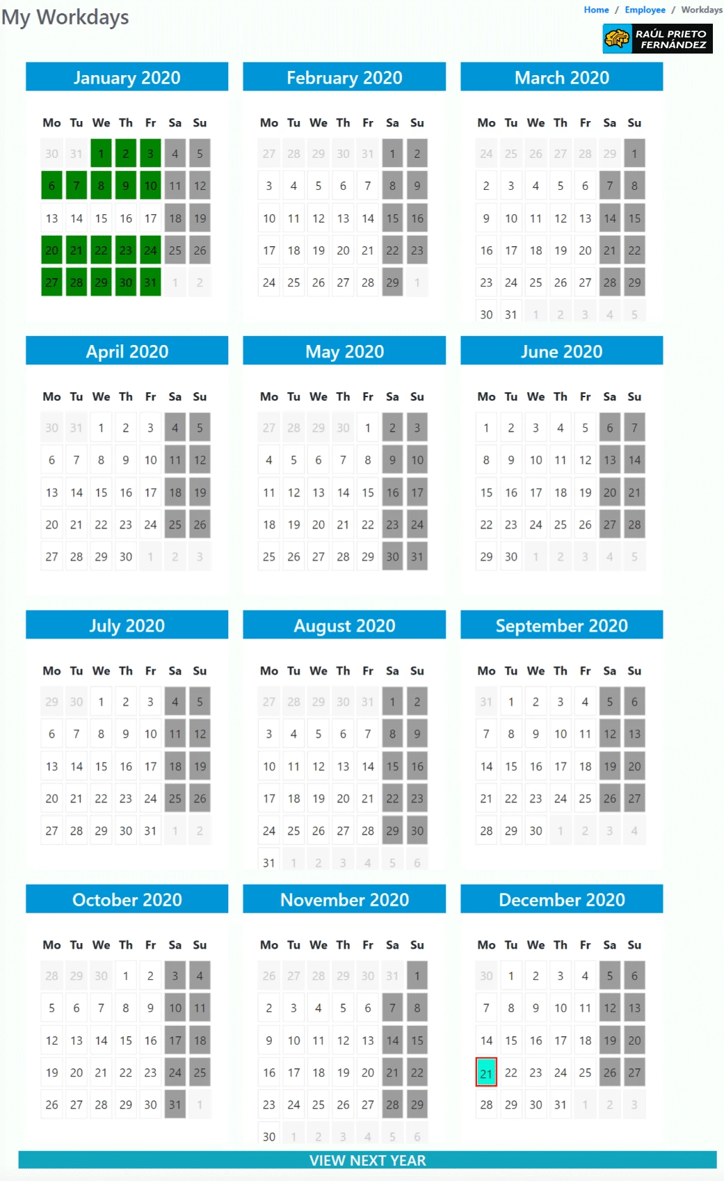 GestCO Gestión de Empleados CMS