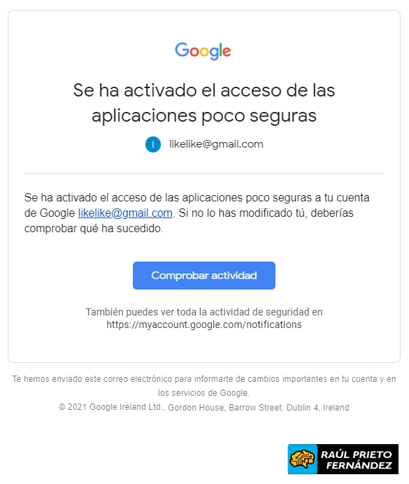 Emails MikroTik GMail