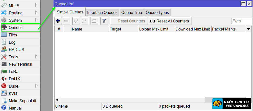 Colas simples MikroTik