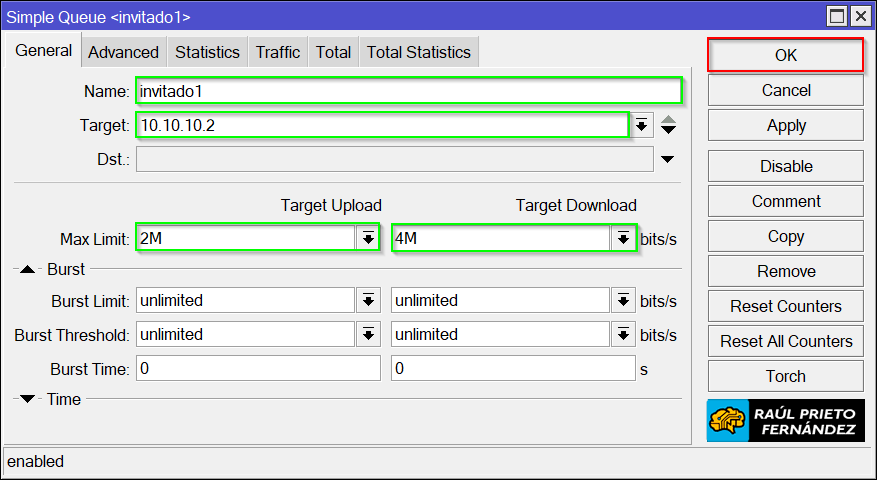 Colas simples MikroTik