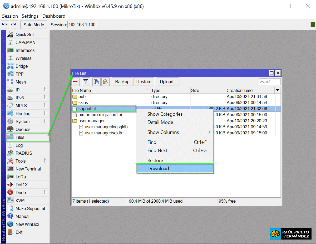 Support File Mikrotik