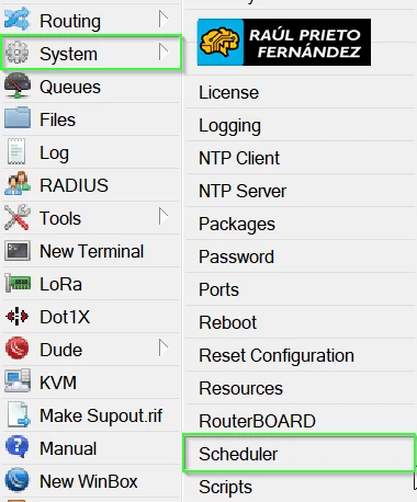 Backups Email MikroTik