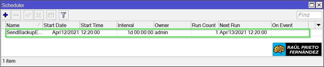 Backups Email MikroTik