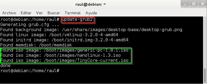 Arrancar ISO desde Grub
