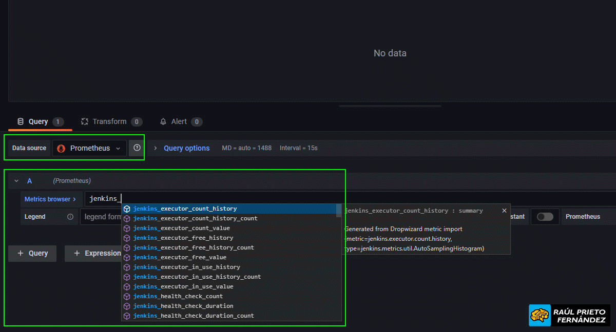 Jenkins, Prometheus y Grafana