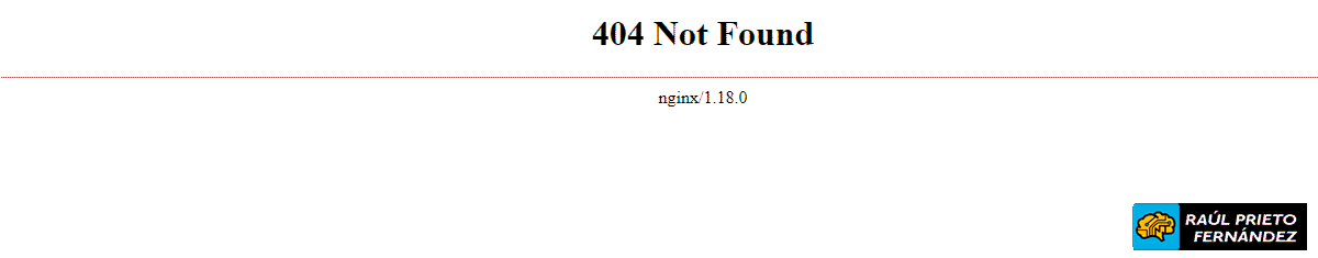 Página de error Nginx