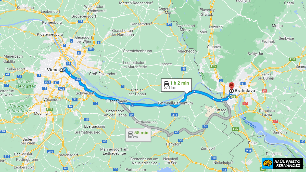 Cómo ir de Viena a Bratislava