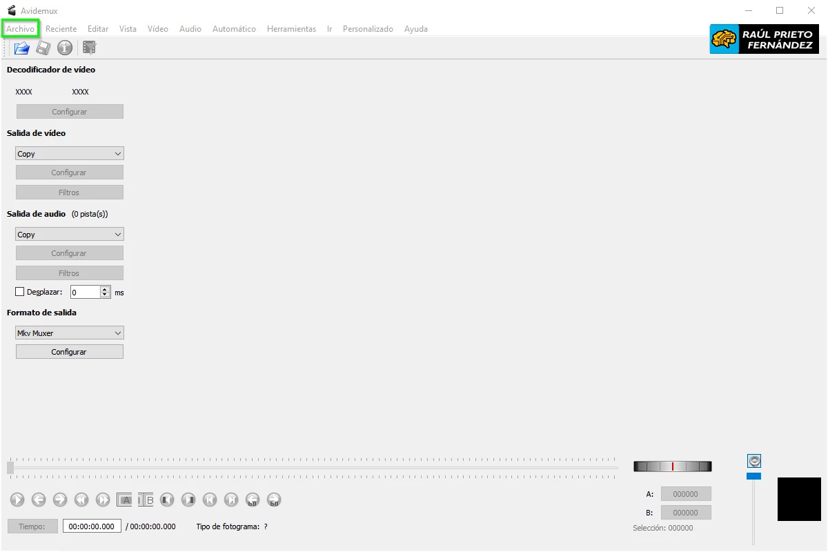 Cómo sincronizar audio y video con Avidemux