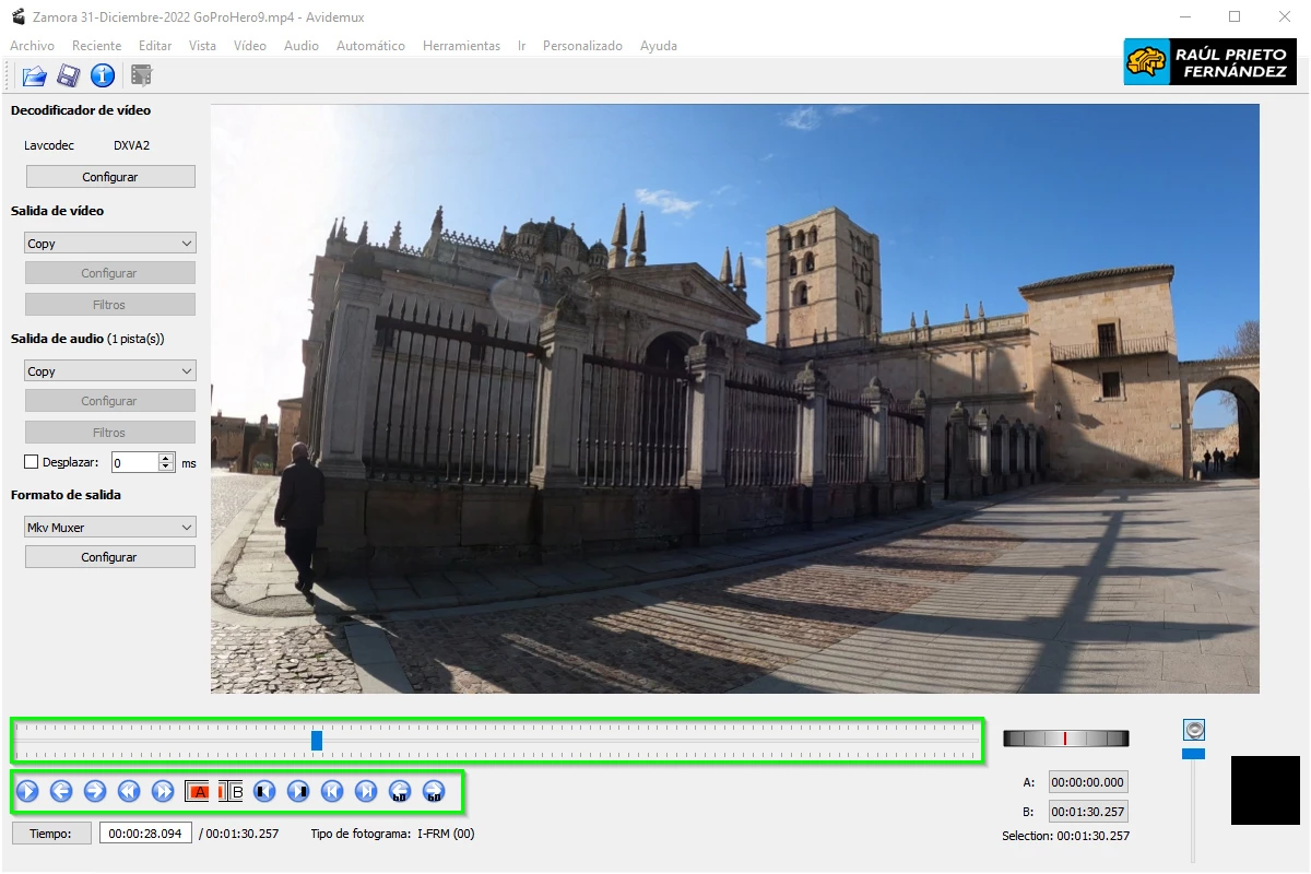 Cómo sincronizar audio y video con Avidemux