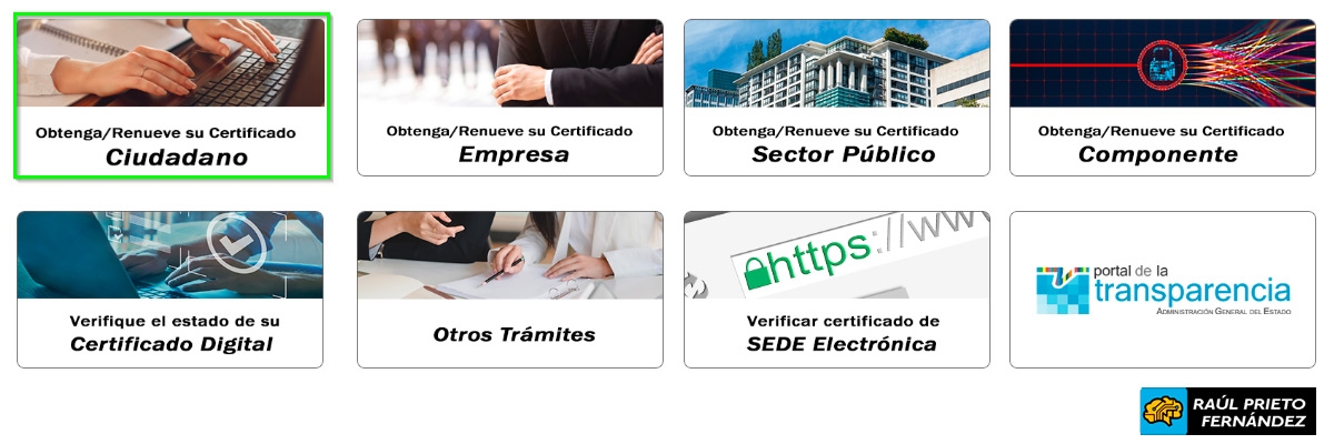 Generar certificado electrónico con DNIe