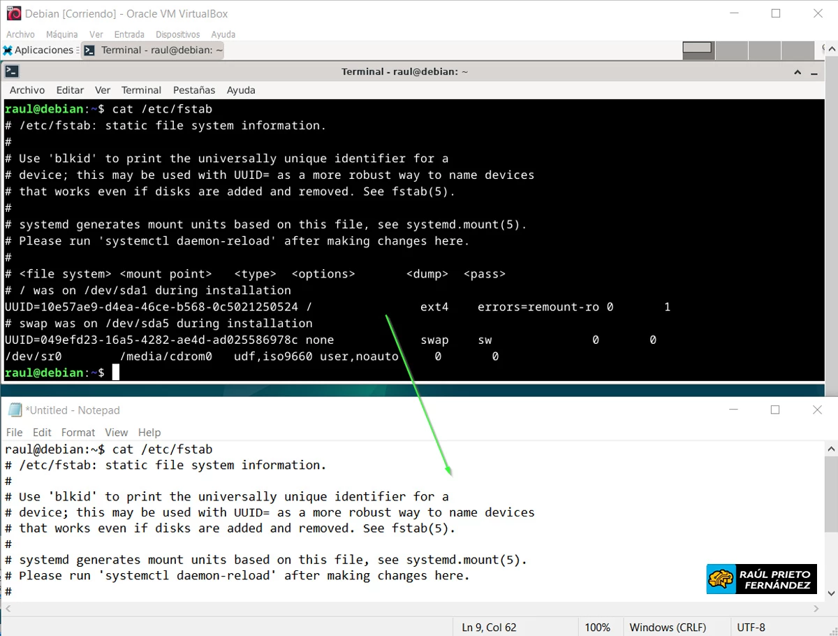 Portapapeles en VirtualBox