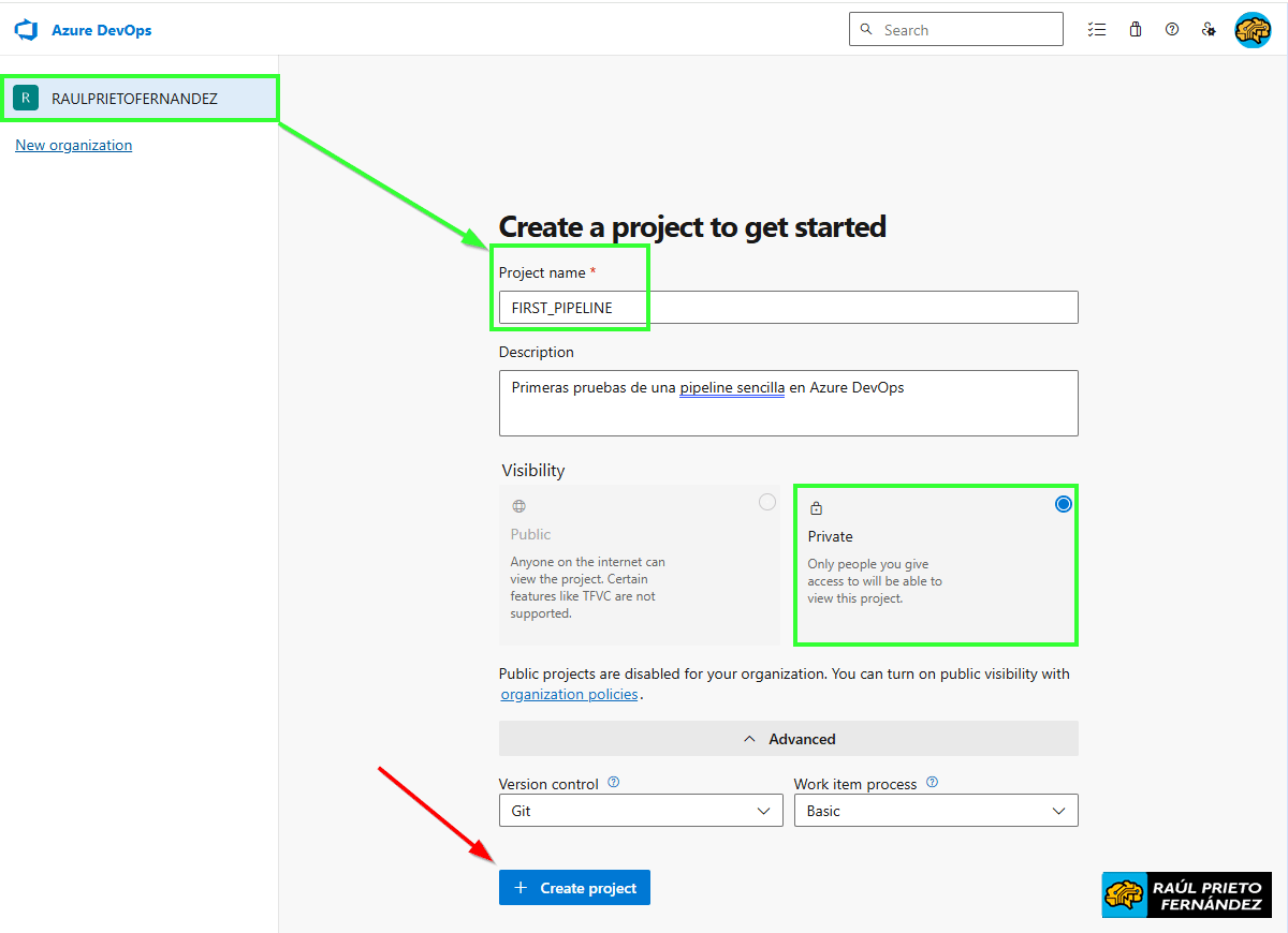 Primera Pipeline DevOps Azure