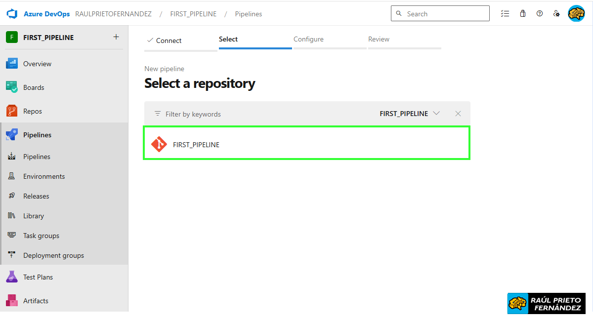 Primera Pipeline DevOps Azure