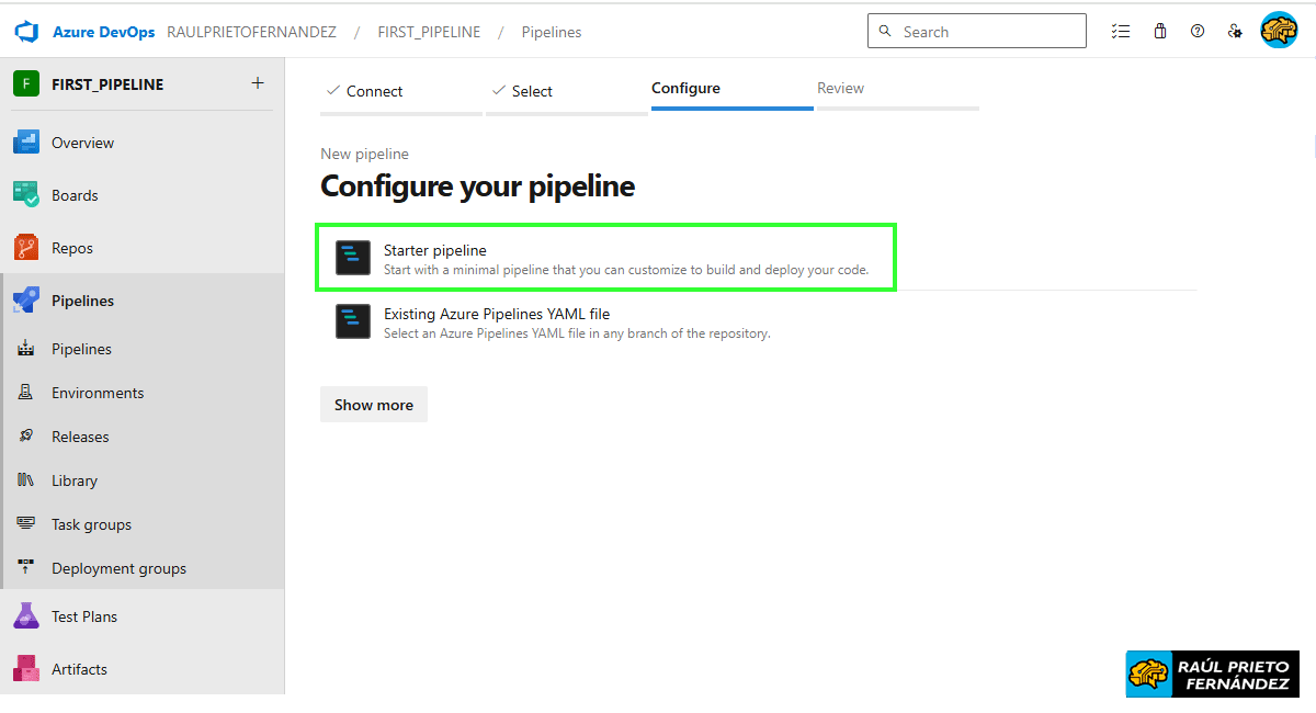 Primera Pipeline DevOps Azure