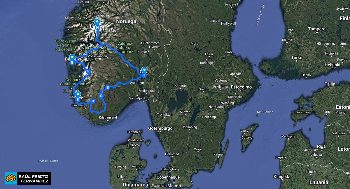 Road Trip centro y sur de Noruega