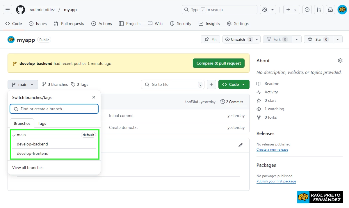 Renombrar rama en Git