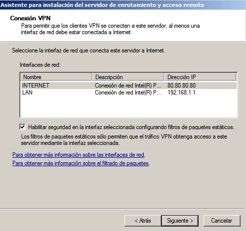Servidor VPN PPTP Windows 2008r2
