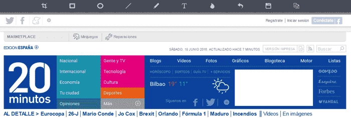 Screenshot Web Completa