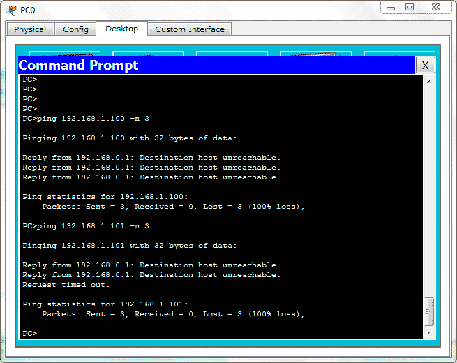 Enrutamiento estático Packet Tracer