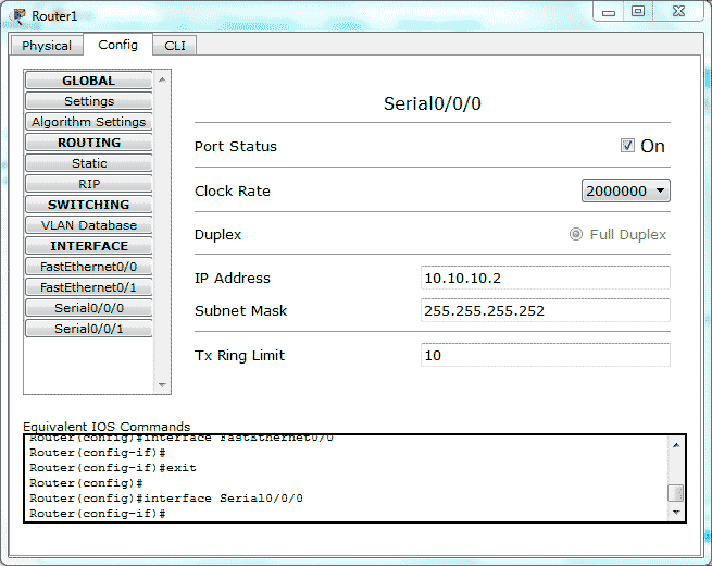 Enrutamiento estático Packet Tracer