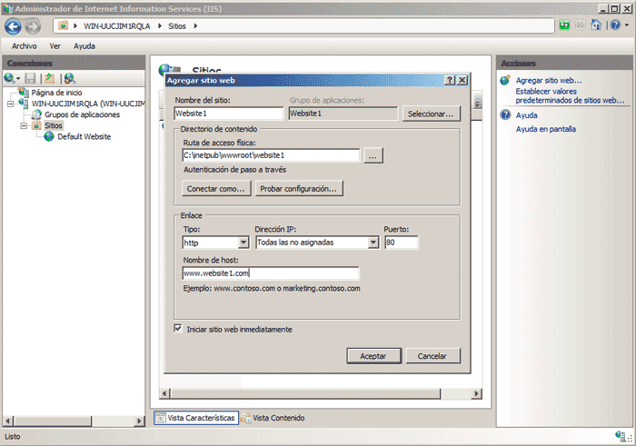 VirtualHost IIS