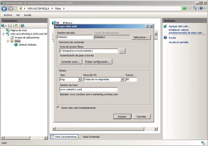 VirtualHost IIS