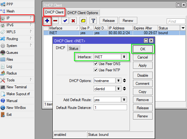 Compartir Internet con Mikrotik RouterOS