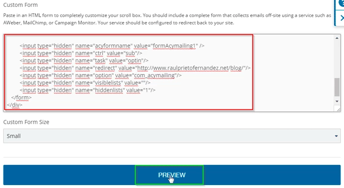 Integrar SumoMe con AcyMailing
